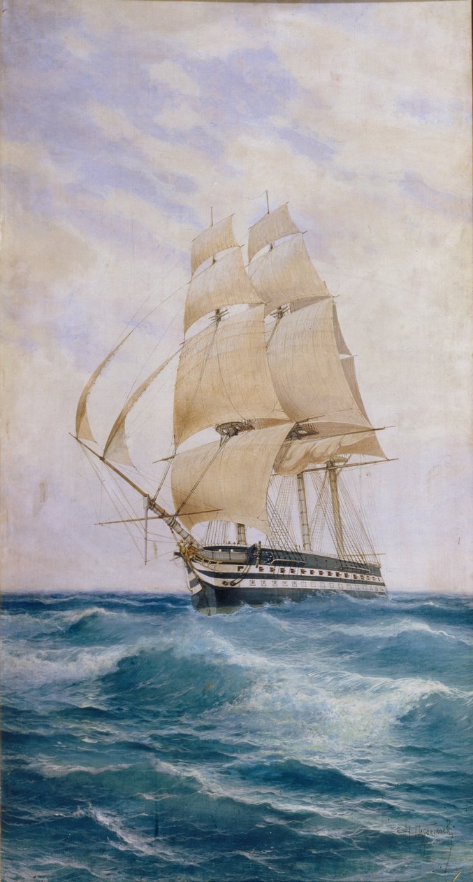 Laiva linjalla Imperatritsa Mariya, 1890-luku tekijältä Nikolai Dmitryevich Prokofyev