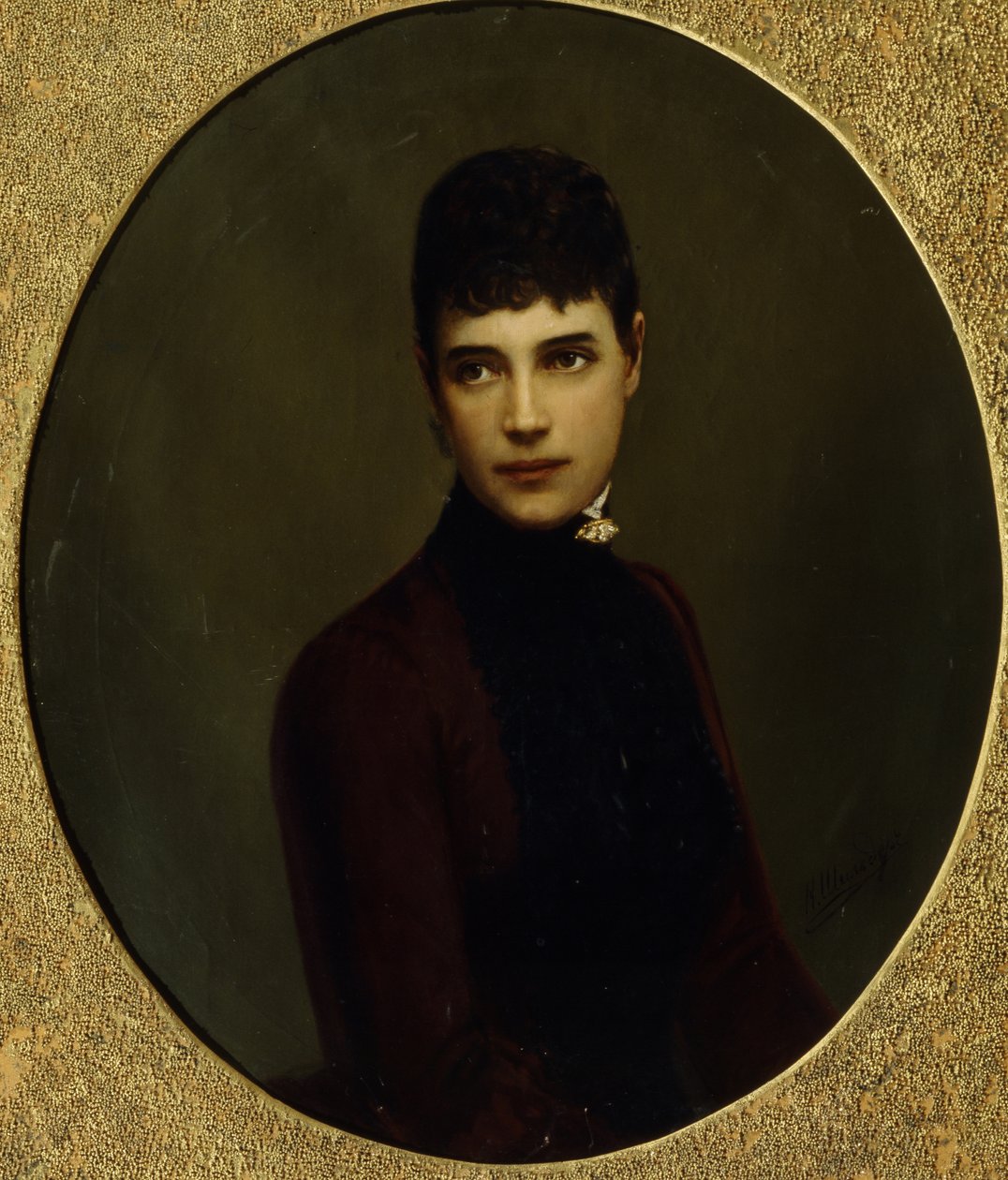 Muotokuva keisarinna Maria Fjodorovnasta, Tanskan prinsessa Dagmarista 1847-1928, 1800-luvun puoliväli. tekijältä Nikolai Gustavovich Schilder