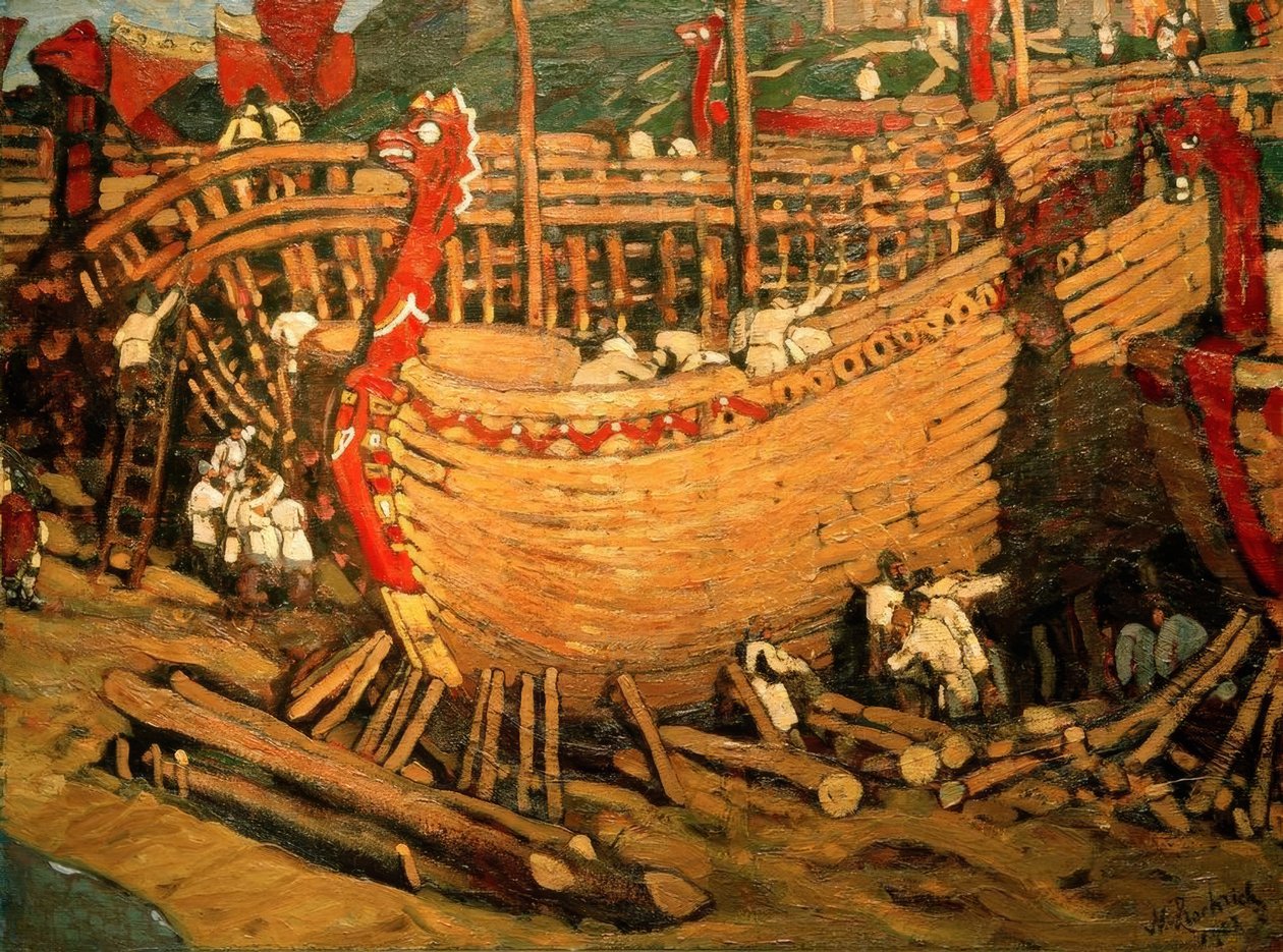 Laivojen rakentaminen tekijältä Nikolai Konstantinowitsch Roerich