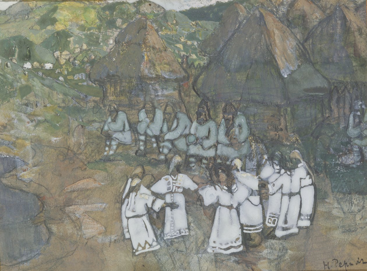 Circle Dance, 1900-luvun alku tekijältä Nikolai Konstantinowitsch Roerich