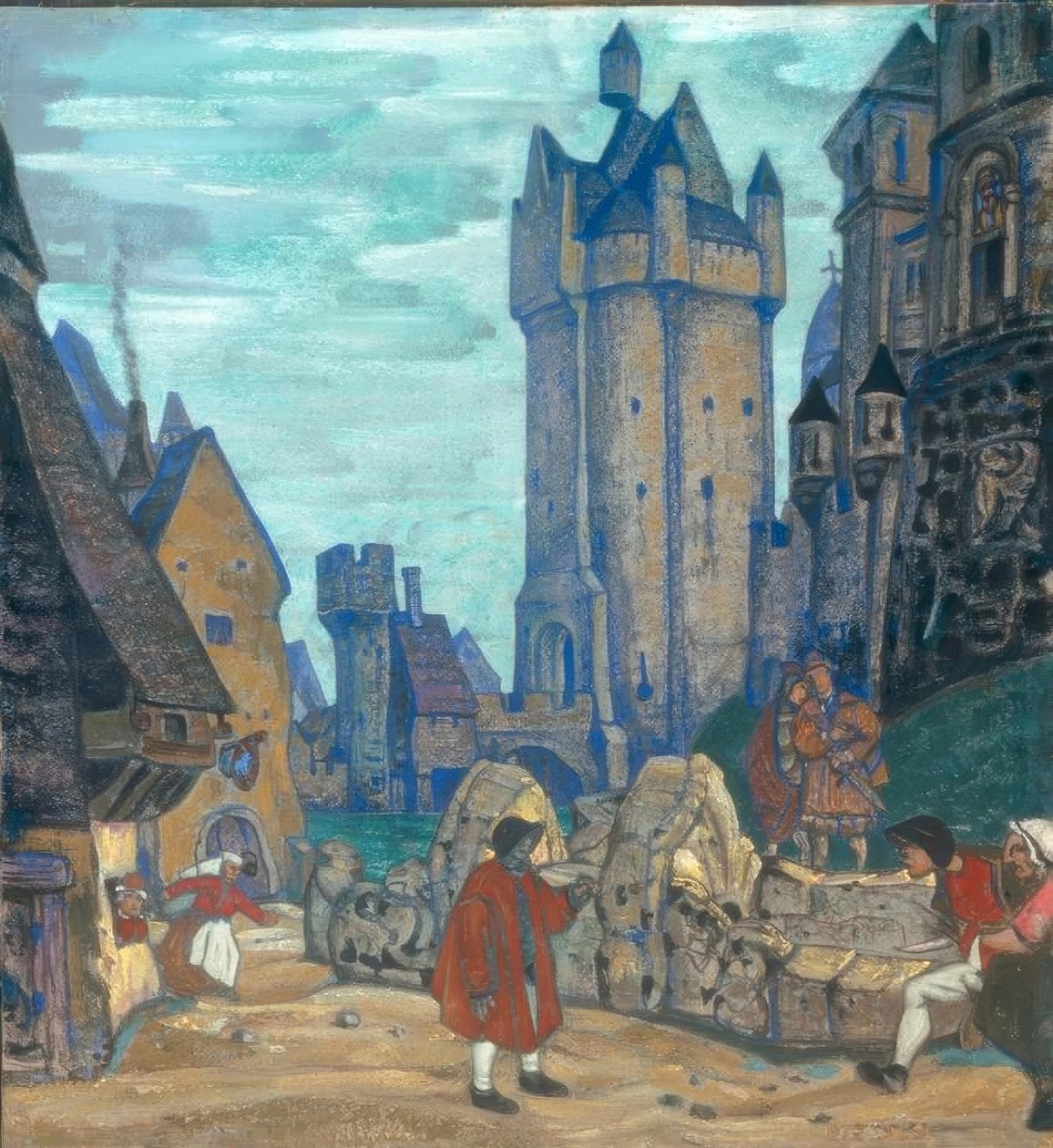 Linnan edessä tekijältä Nikolai Konstantinowitsch Roerich