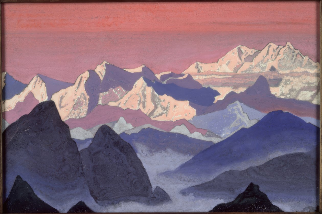 Kangchenjunga / maalaus N.K. Roerich tekijältä Nikolai Konstantinowitsch Roerich