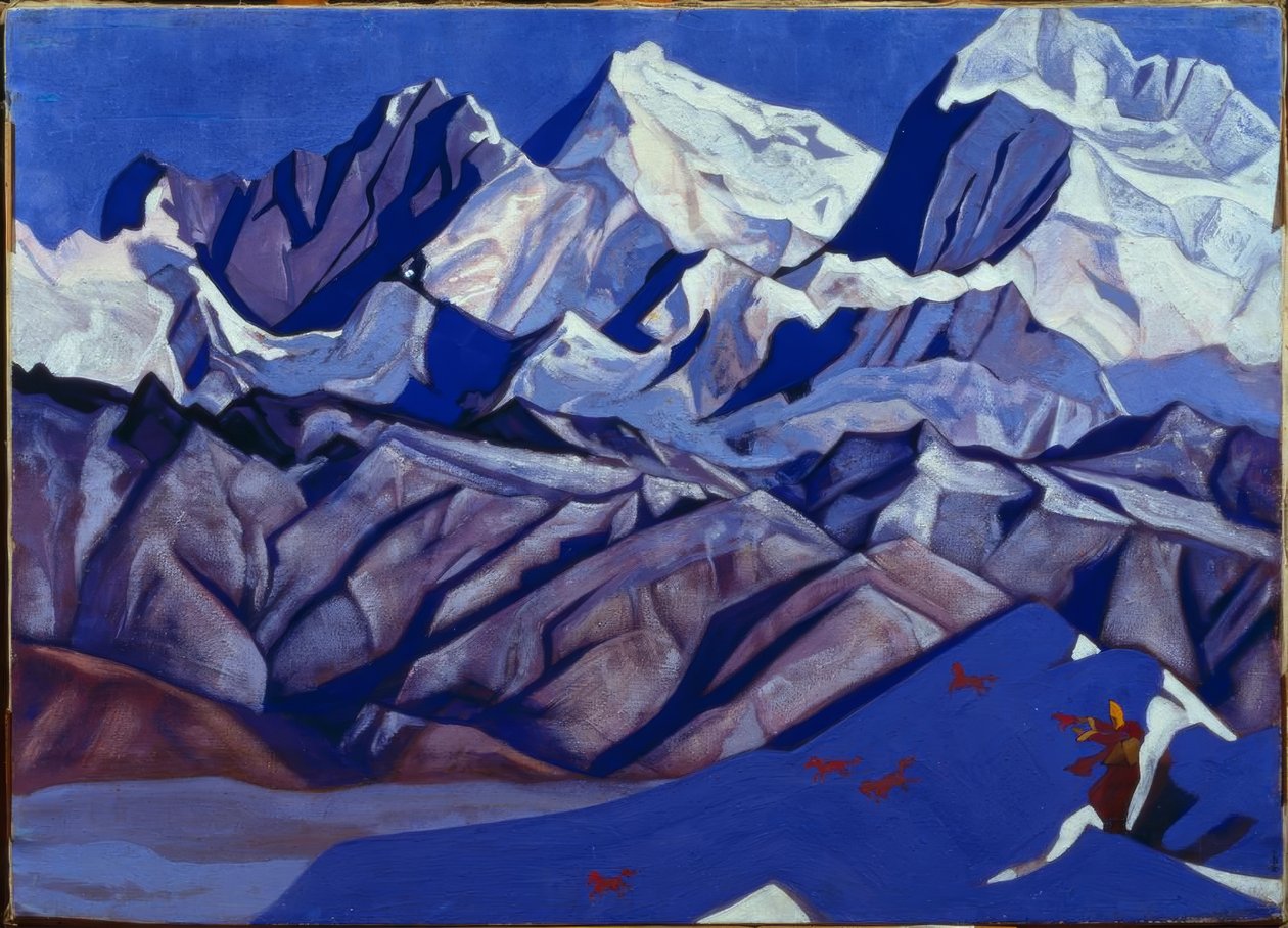 Rote Pferde tekijältä Nikolai Konstantinowitsch Roerich