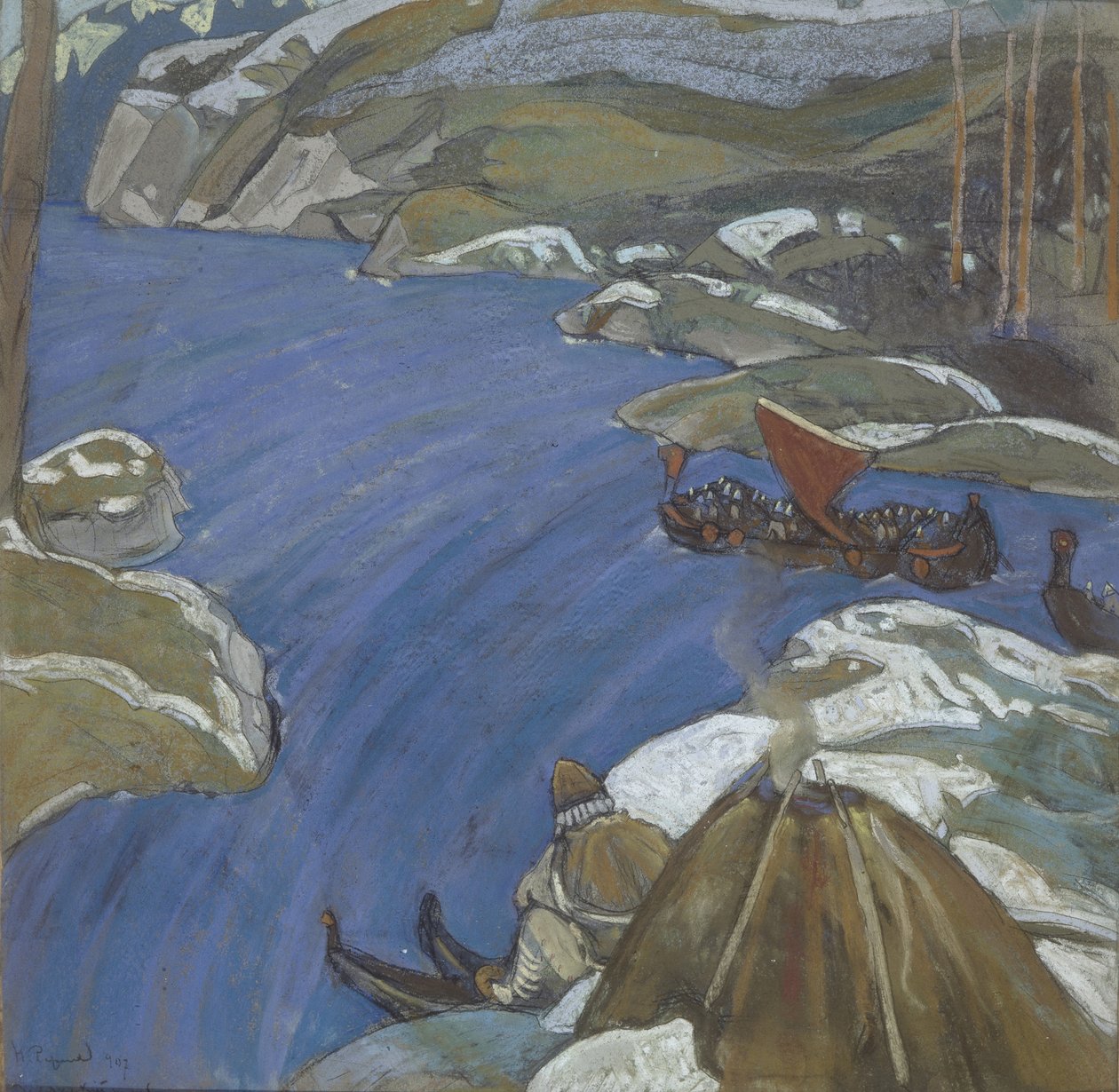 Varangian tapa, 1904 tekijältä Nikolai Konstantinowitsch Roerich