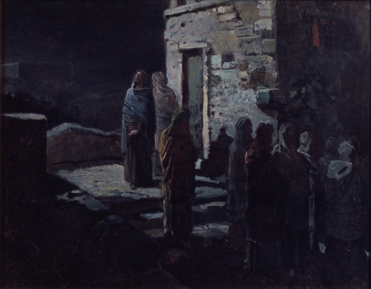 Kristus viimeisen ehtoollisen jälkeen Getsemanessa, 1888 tekijältä Nikolai Nikolayevich Ge