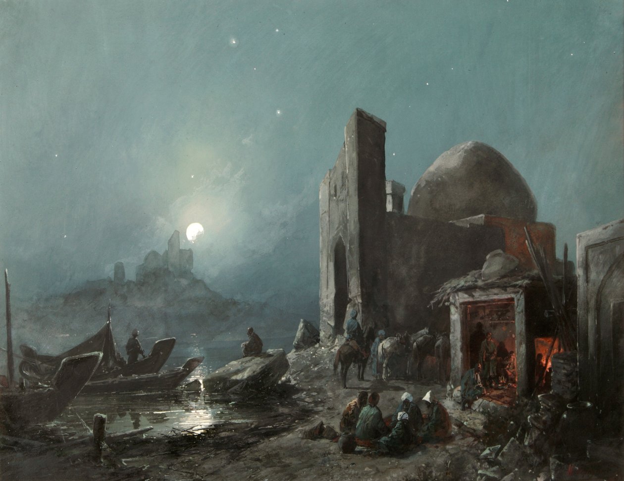 Kohtaus elämästä Keski-Aasiassa, 1887. tekijältä Nikolai Nikolayevich Karasin