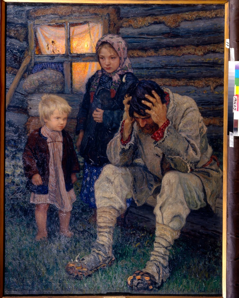 Deuil - Bogdanov-Belsky, Nikolai Petrovitš (1868-1945) Suruöljy kankaalle 1909 Alueellinen taidemuseo, Sumy 141x106 tekijältä Nikolai Petrovich Bogdanov Belsky