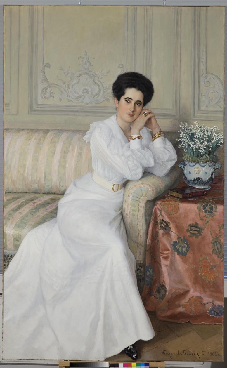 Kreivitär Darja Mihailovna Gorchakovan muotokuva, os. Bibikova, 1903 tekijältä Nikolai Petrovich Bogdanov Belsky
