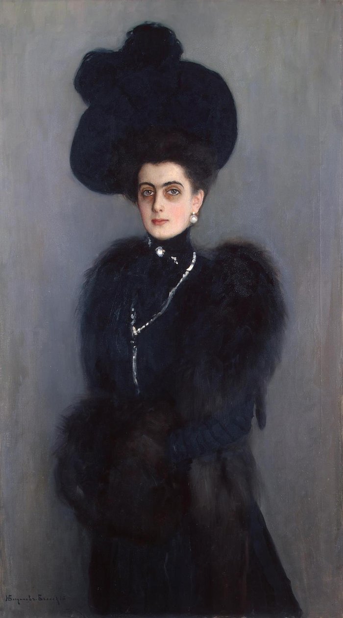Kreivitär Maria Pavlovna Abamelik-Lazareva muotokuva 1876-1955, os Demidova, prinsessa San Donato tekijältä Nikolai Petrovich Bogdanov Belsky