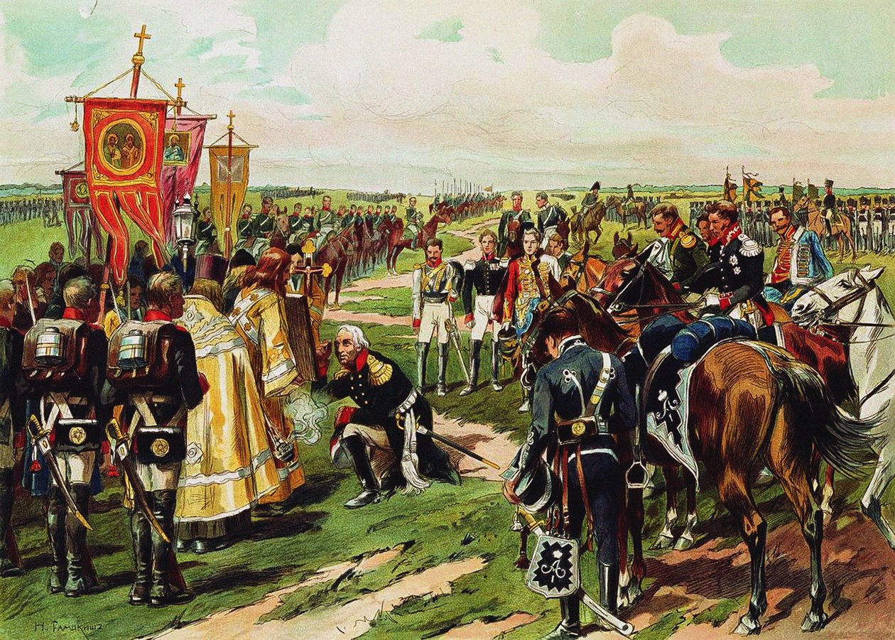 Marsalkka Mihail Kutuzov ennen Borodinon taistelua, 1912 tekijältä Nikolai Semyonovich Samokish
