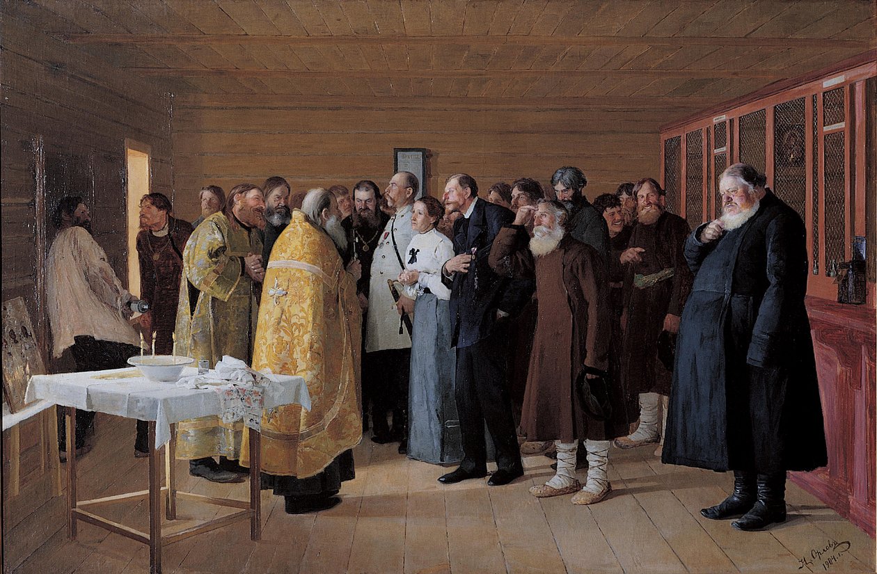 Vodkamyymälän vihkiminen, 1904 tekijältä Nikolai Vasilievich Orlow