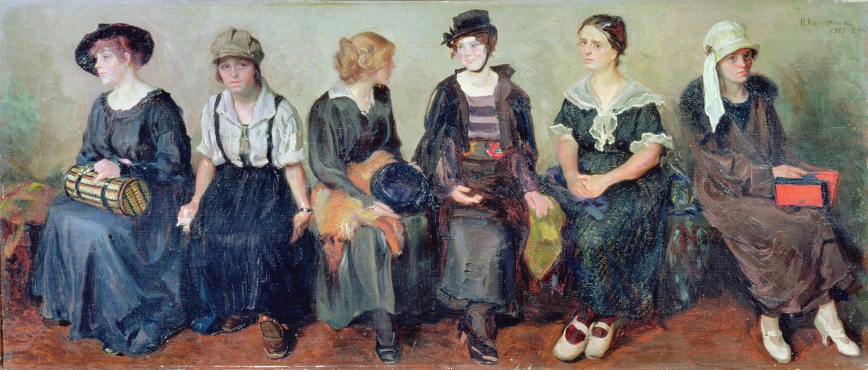 Näyttelijäryhmä, 1913-24 tekijältä Nikolaj Alekseevich Kasatkin