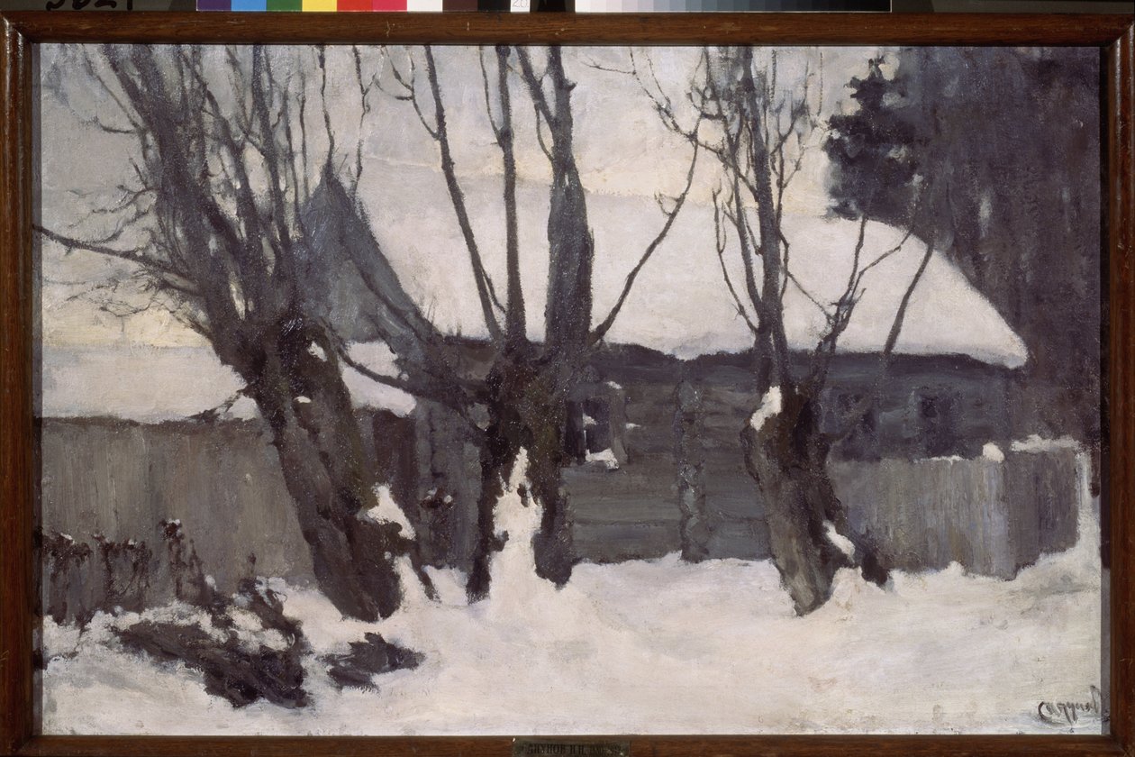 Hiver. Nikolai Nikolevitš Sapunov (Sapunov) (1880-1912) kuva, huile herra toile tekijältä Nikolaj Nikolaevic Sapunov
