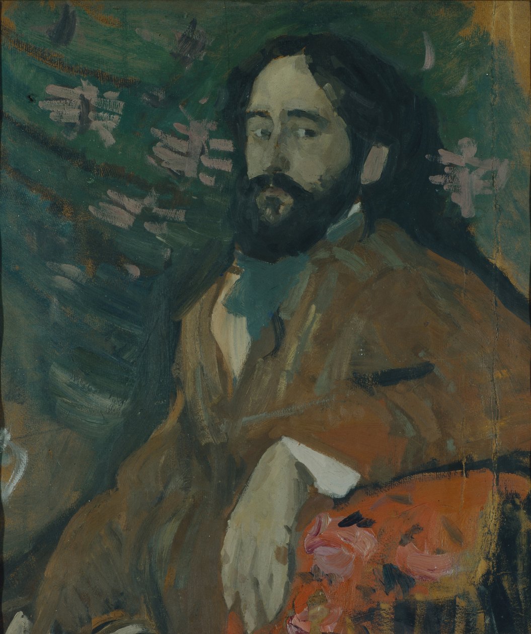 Taidemaalari Nikolai Miliotin muotokuva 1874-1962, 1908 tekijältä Nikolaj Nikolaevic Sapunov
