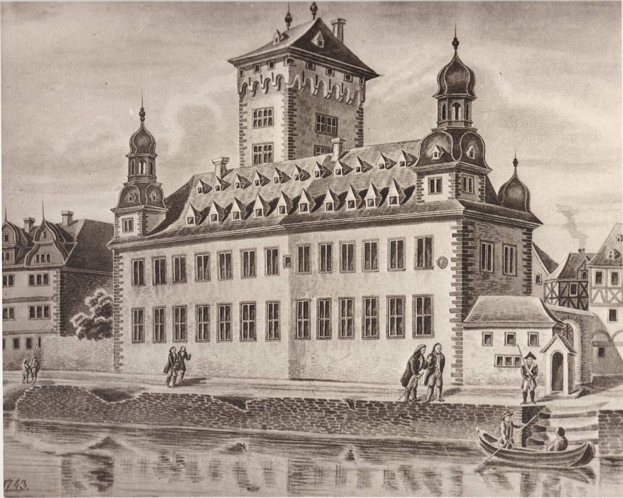 Die Kurfürstliche Burg im Zustand vor 1811 tekijältä Nikolaus Schlad