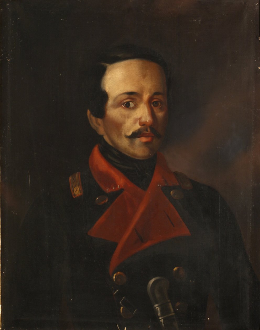 Runoilija Mihail Lermontovin muotokuva 1814-1841, 1854-1858 tekijältä Nikolay Ivanovich Polivanov