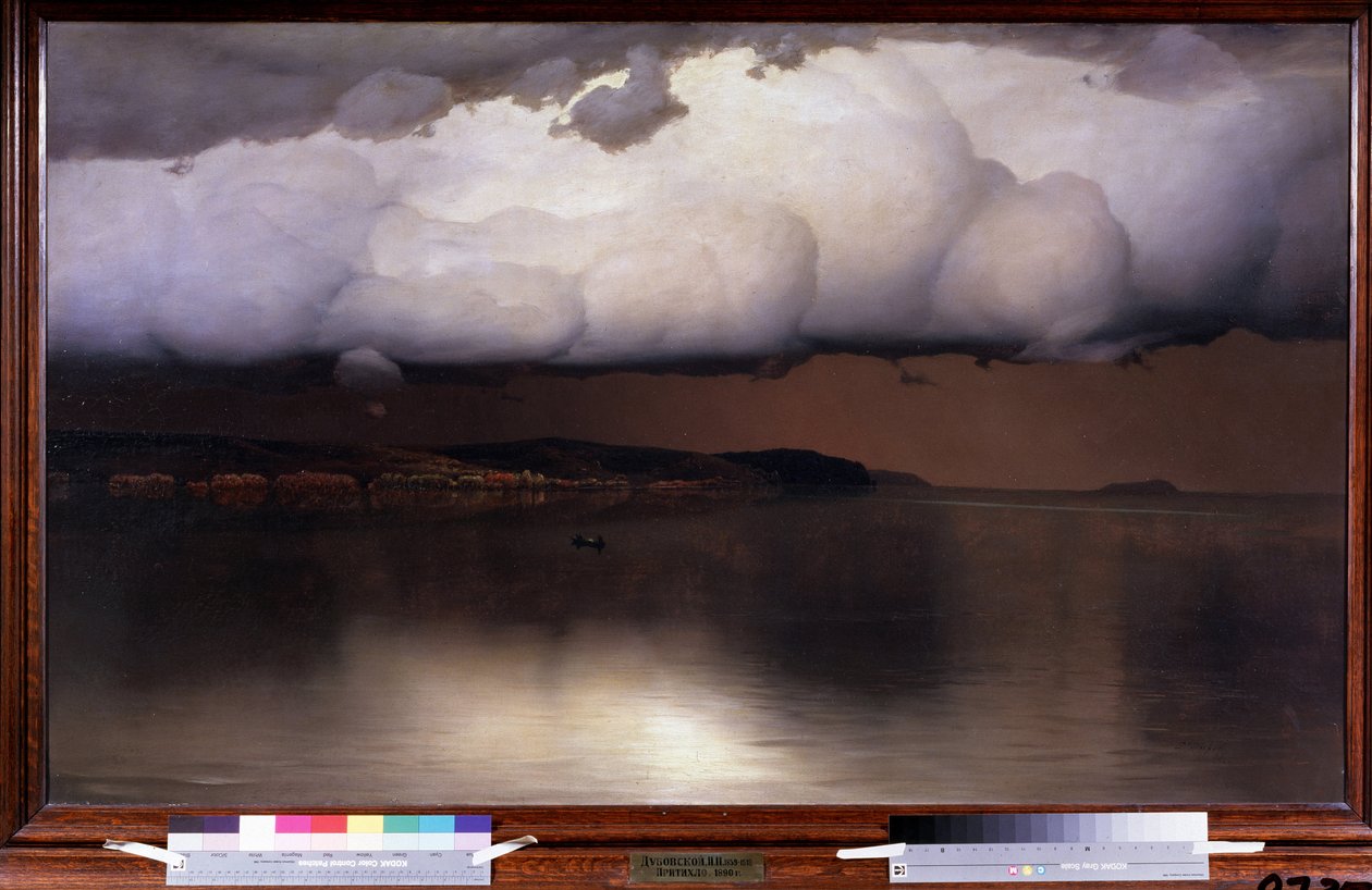 Hiljaisuus (Hiljaisuus). Peinture de Nikolai Nikanorovich Dubovskoy (1859-1918), huile sur toile tekijältä Nikolay Nikanorovich Dubovskoy
