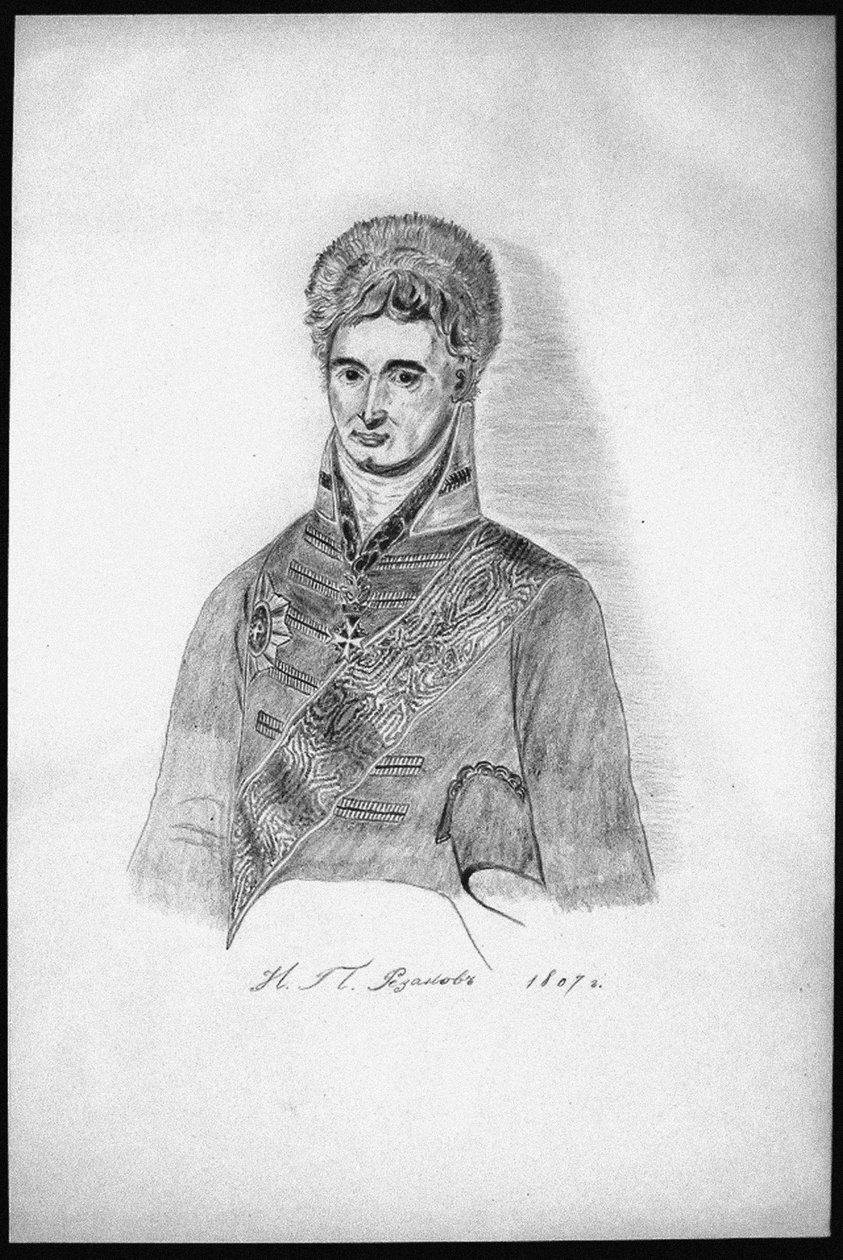 Omakuvakopio, 1806 tekijältä Nikolay Petrovich Rezanov
