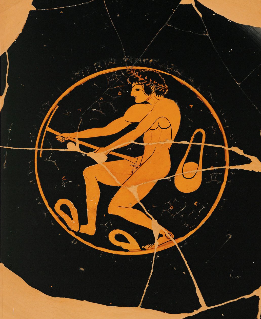 Urheilija, jolla on maila ja ritsat ... tekijältä Nikosthenes