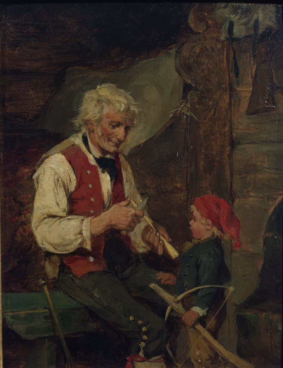 Nimetön (öljy kankaalle) tekijältä Nils Bergslien