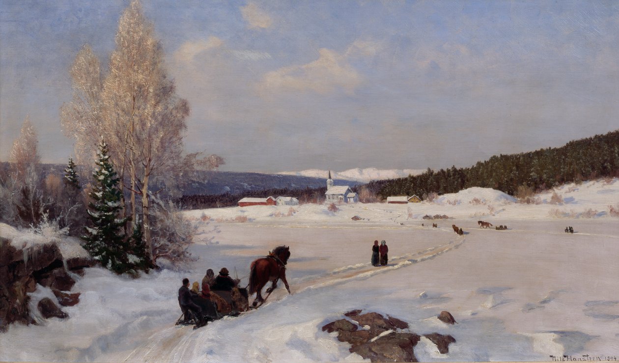 Rekimatka kirkkoon tekijältä Nils Hansteen