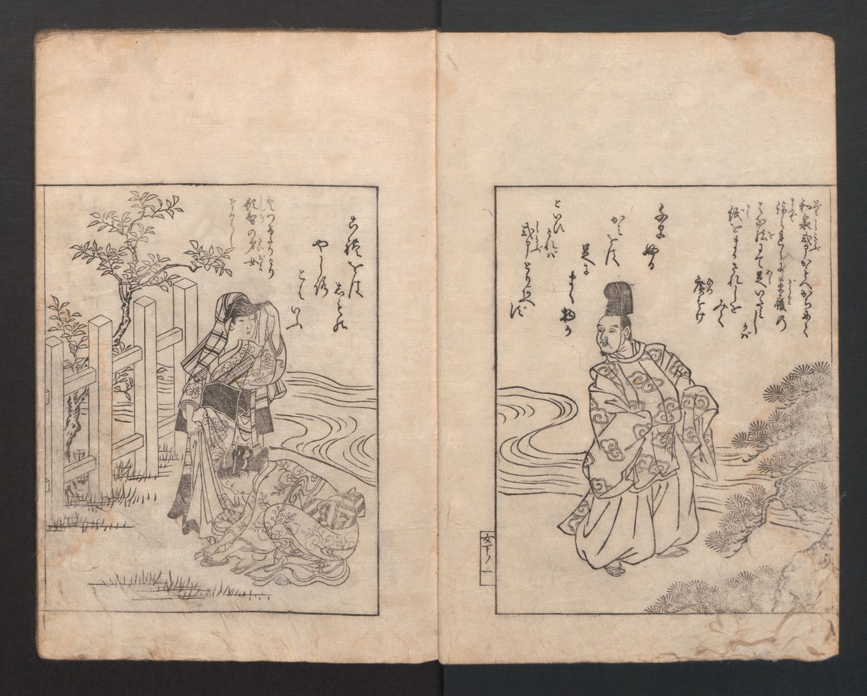 Kuvakirja: Camellia Ehon Himetsubaki, 1745, 1745. tekijältä Nishikawa Sukenobu