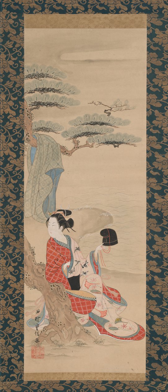 Suolavesineito Matsukaze, 1700-luvun alku. tekijältä Nishimura Shigenobu