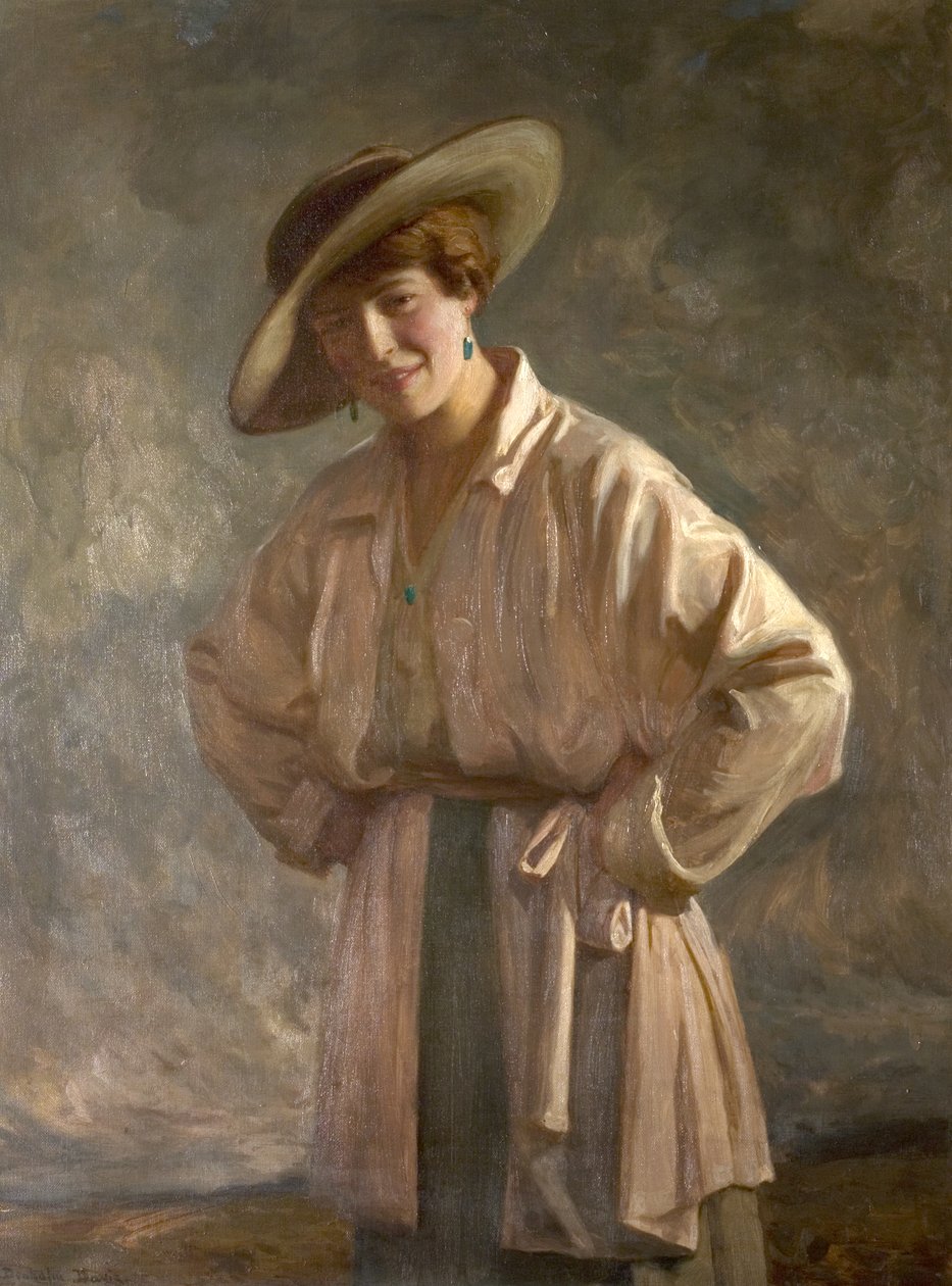 Lois Ball, Albert Ballin sisar, VC (myöhemmin rouva Anderson), n. 1919 (öljy kankaalle) tekijältä Noel Denholm Davis
