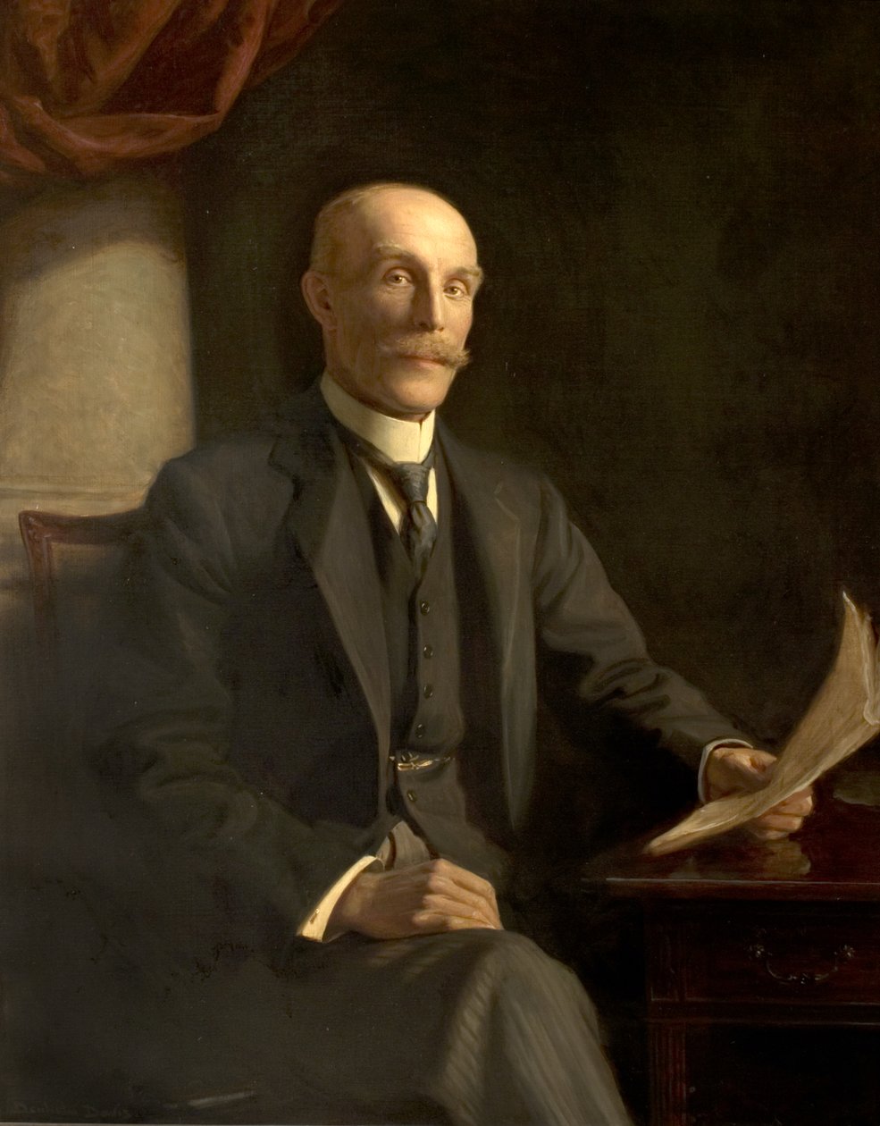 Sir John T. McCraith, JP (öljy kankaalle) tekijältä Noel Denholm Davis