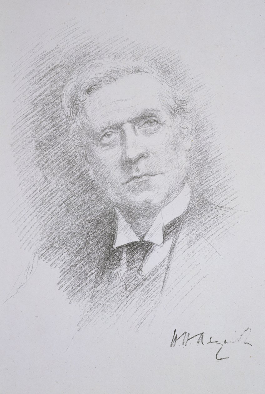 Herbert Henry Asquithin (1881-1947) muotokuva Entente Cordiale -albumista, 1909 tekijältä Noel Dorville