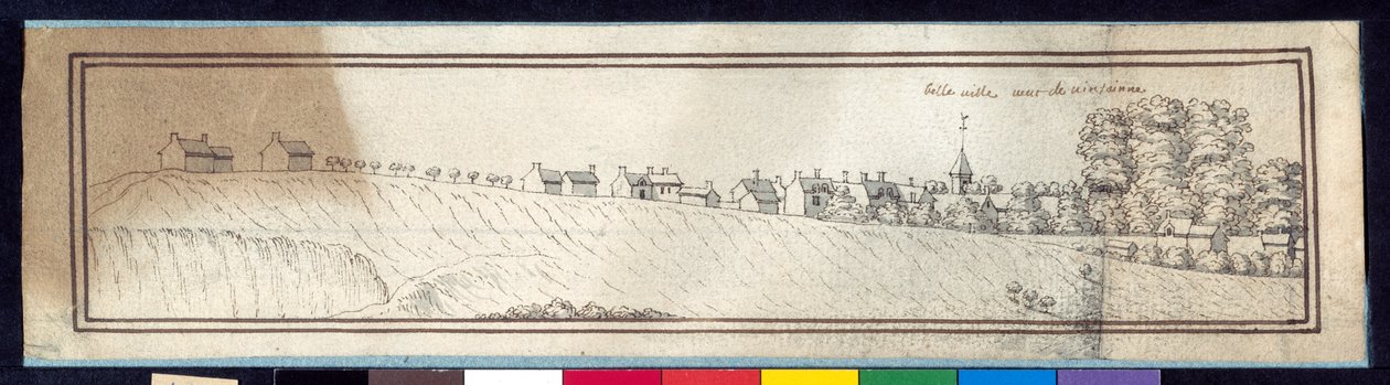 Belleville (kynä ja muste, pesu paperille) tekijältä Noel Gasselin