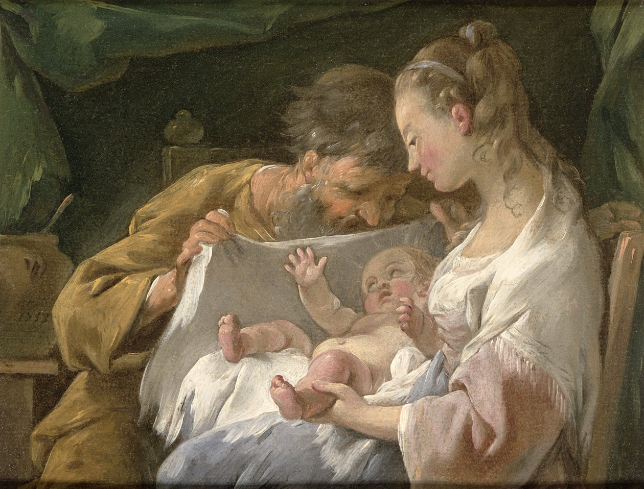 Pyhä perhe, 1700-luku tekijältä Noel Halle