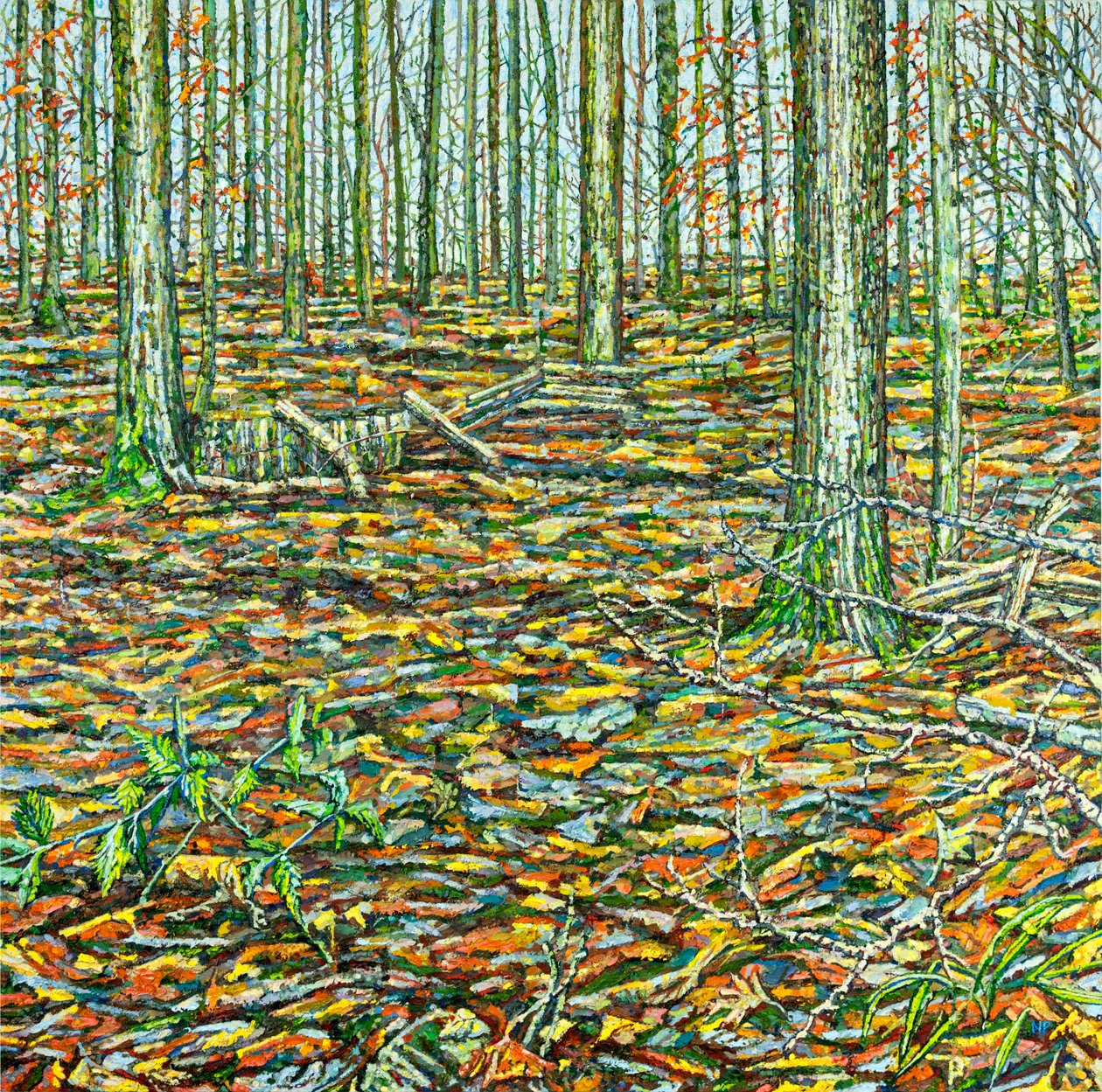 Orches Groundscape, 2023 (öljy kankaalle) tekijältä Noel Paine