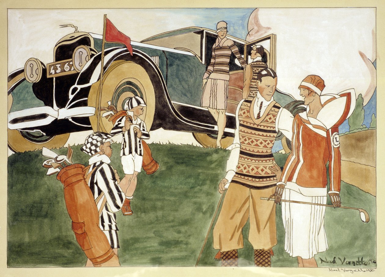 Muoti ja autoilu, 1920 tekijältä Noel Vargetta