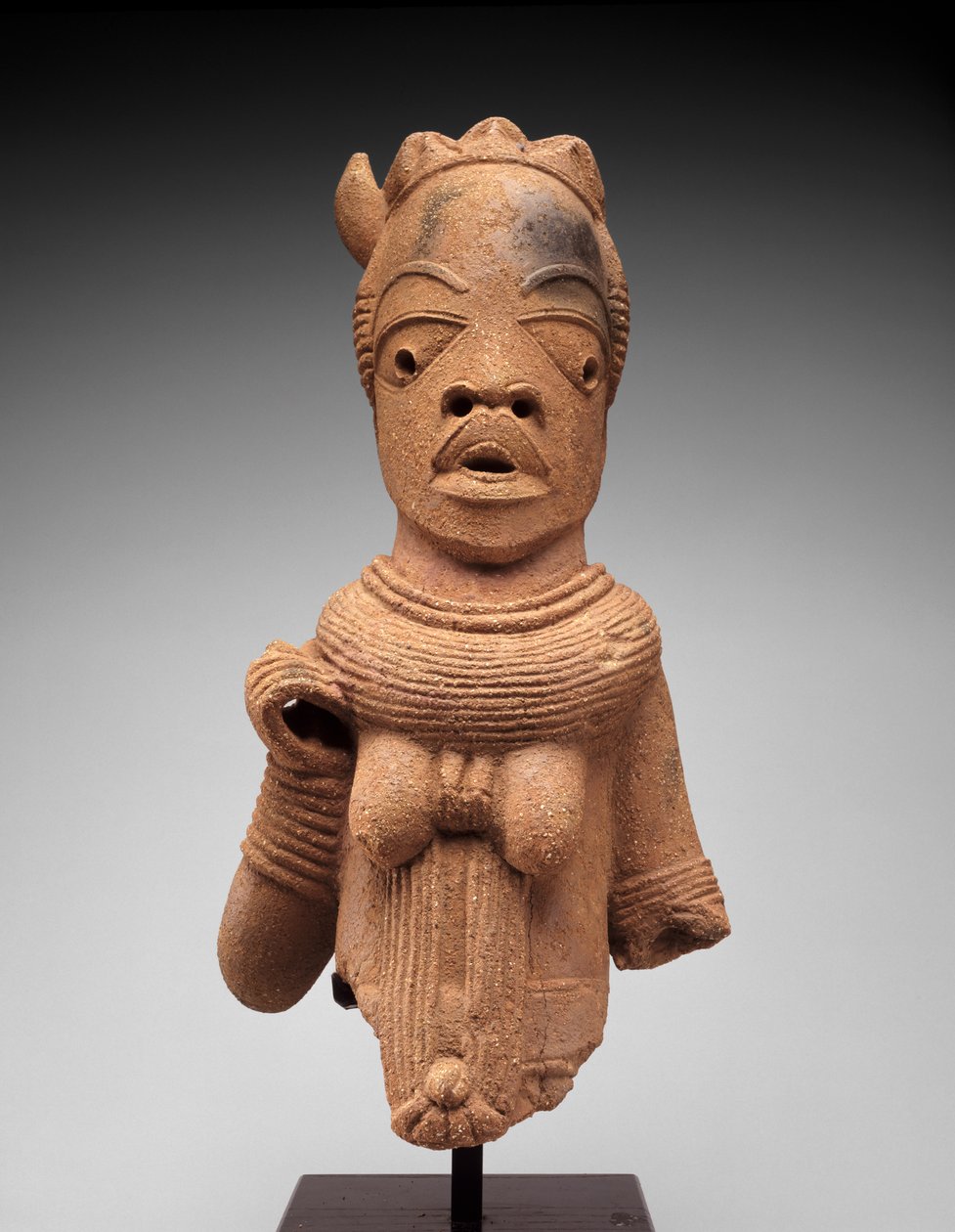 Naishahmon pää ja vartalo, Jos Plateaun alue, Nigeria, 500 eKr.-200 jKr. (keramiikka) tekijältä Nok Culture