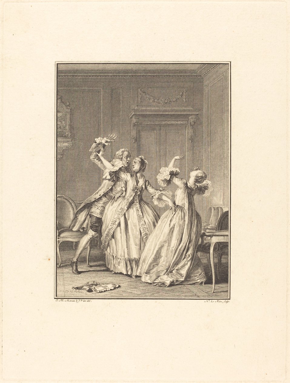 Palkeet tekijältä Noël Le Mire after Jean Michel Moreau