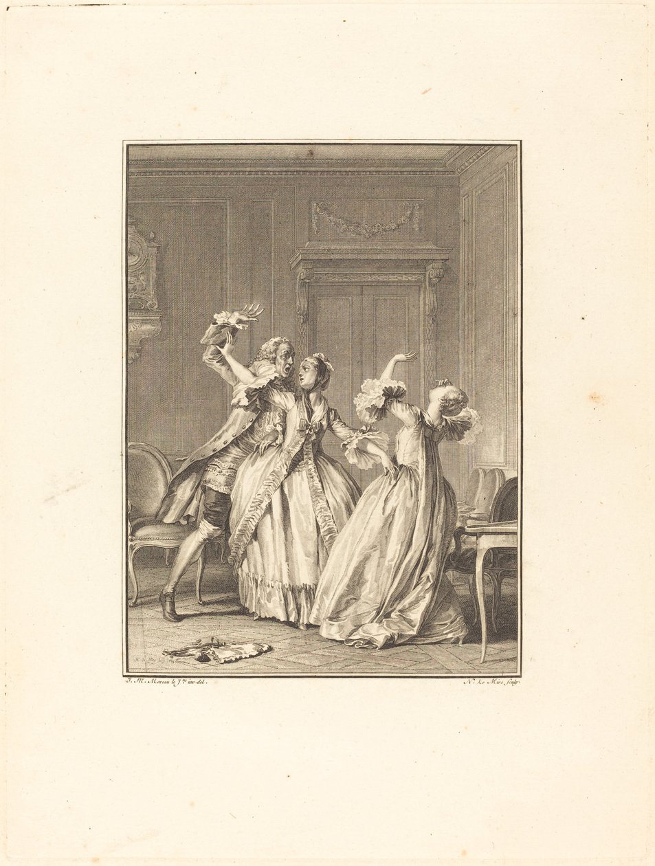 Palkeet tekijältä Noël Le Mire after Jean Michel Moreau