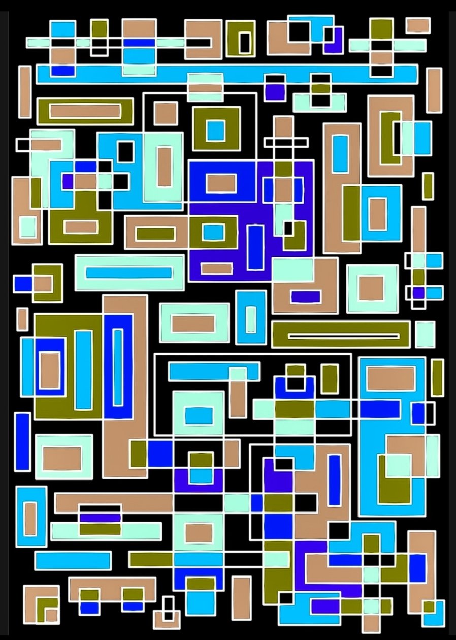 Geometriset kuviot tekijältä Nomi Morina