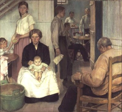 The Back Parlour, Cafe Loos, Etaples tekijältä Nora Lucy Mowbray Cundell