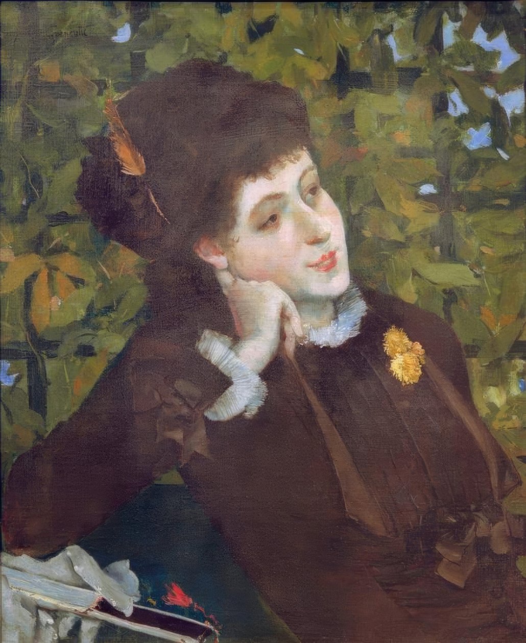 Portrait de femme (Berthe Morisot) tekijältä Norbert Goeneutte