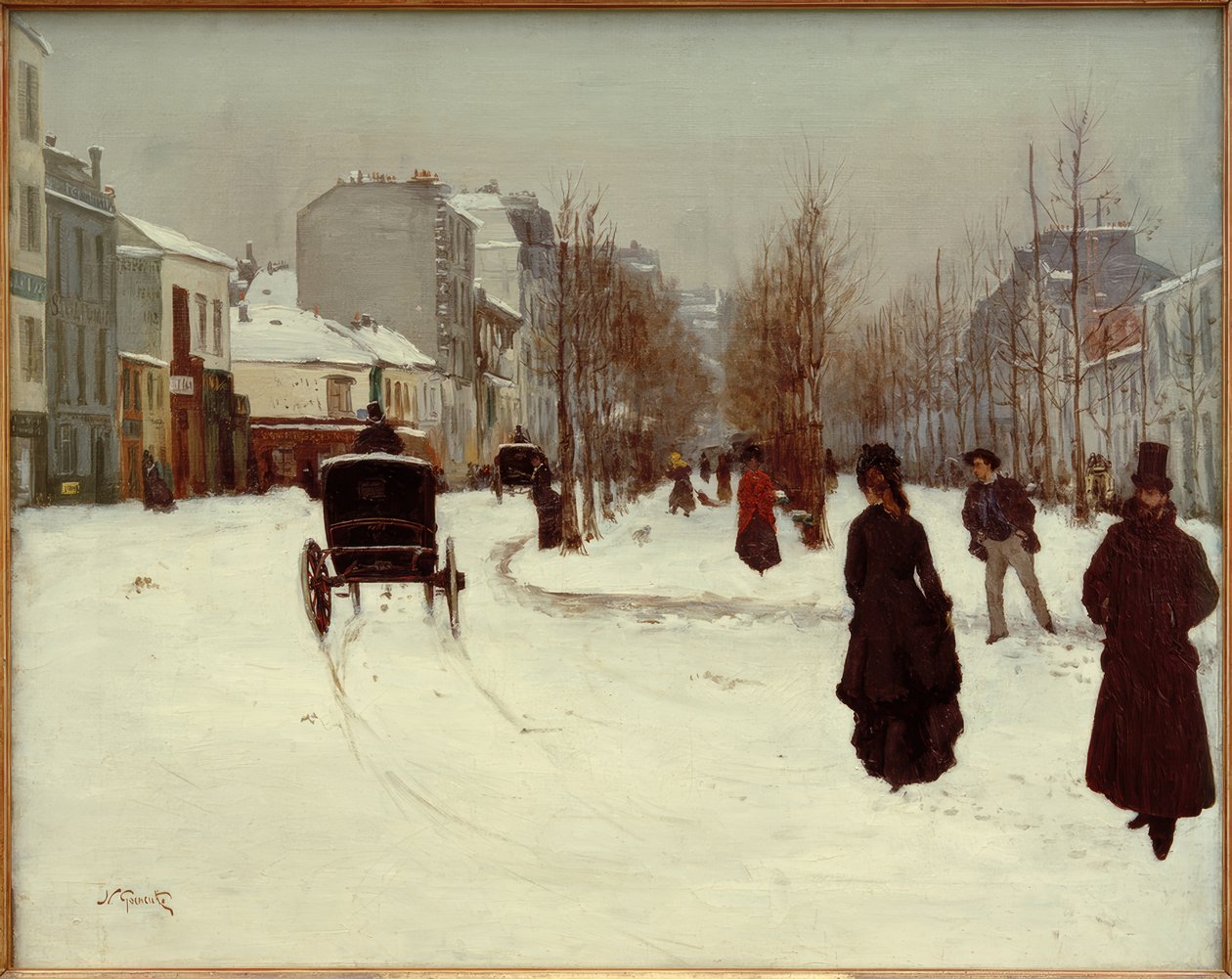 Le Boulevard de Clichy sous la neige tekijältä Norbert Goeneutte