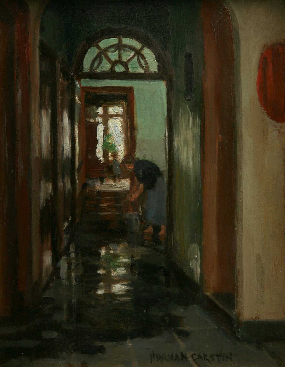 Lauantai - Sisäkuva Garstinsin kodista tekijältä Norman Garstin
