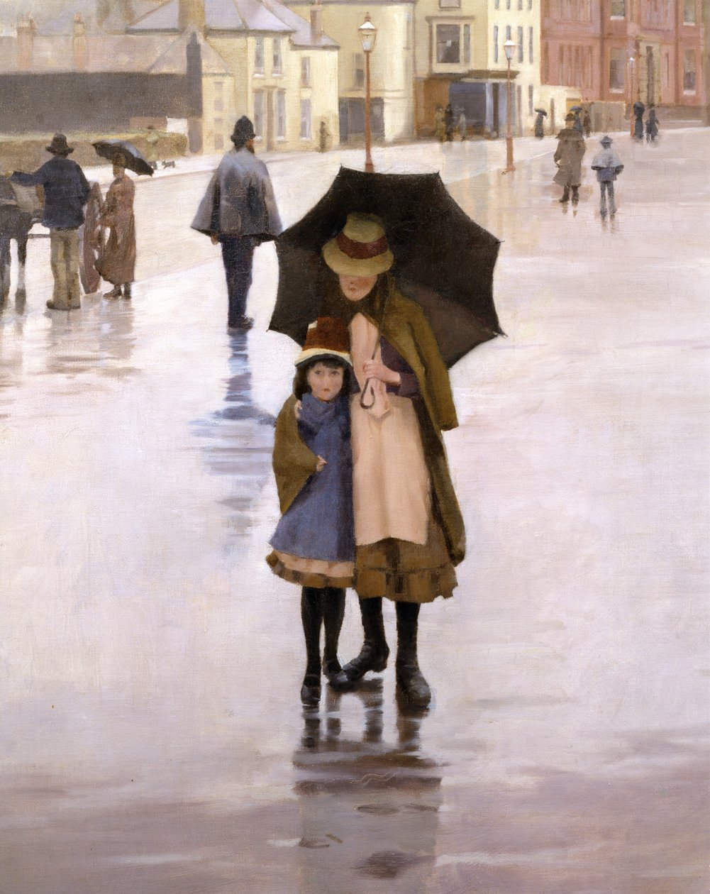 The Rain se sataa joka päivä, 1889 (77655:n yksityiskohta) tekijältä Norman Garstin