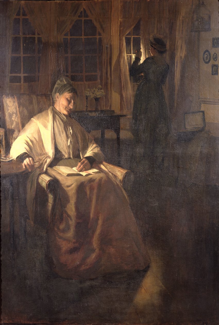 Hänen signaalinsa, n. 1892 tekijältä Norman Garstin