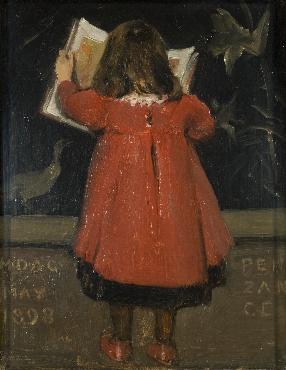 Taiteilijan tyttären Alethea Garstinin muotokuva tekijältä Norman Garstin