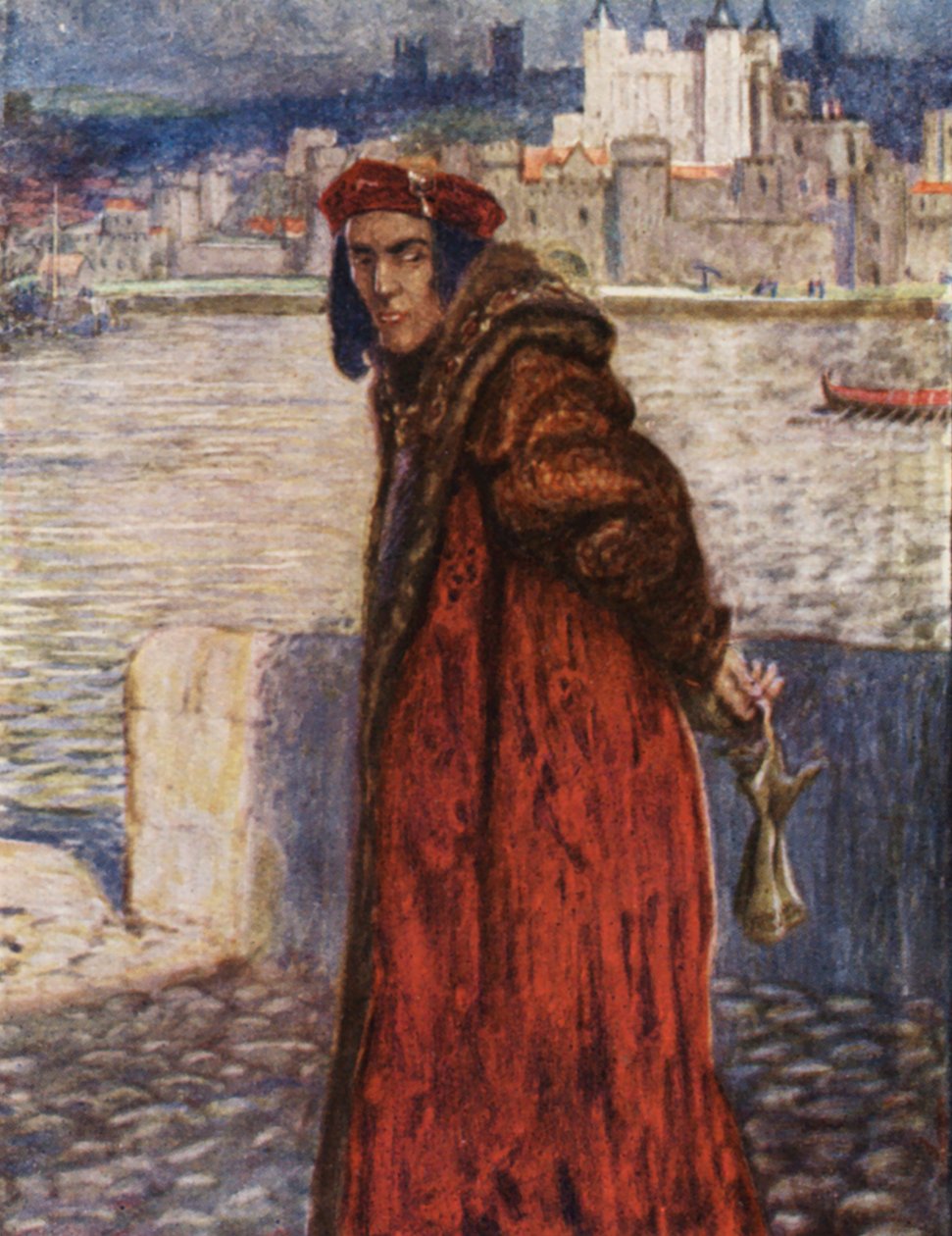Shakespearen tarinoiden kuvitus (värilitografia) tekijältä Norman Mills (after) Price