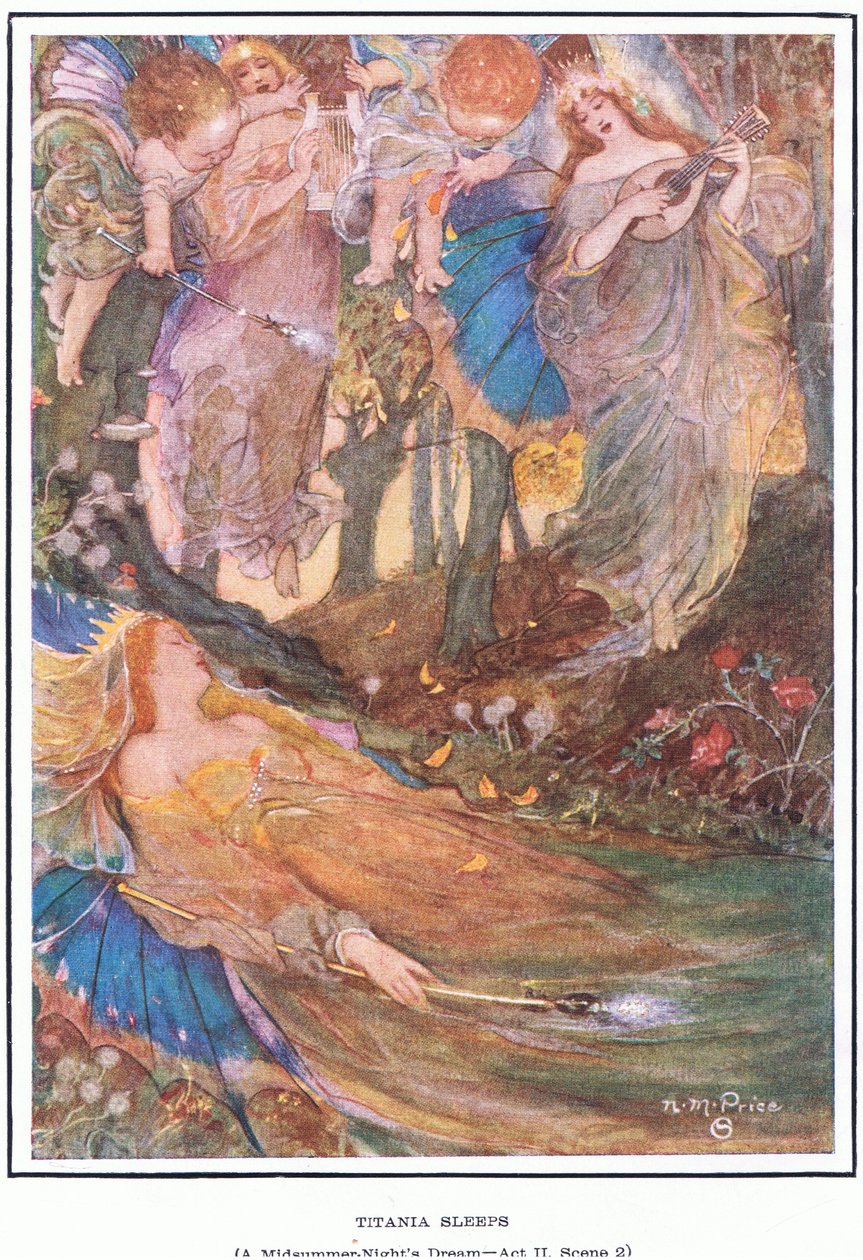 Titania nukkuu (kesäyön unelma) tekijältä Norman Mills Price