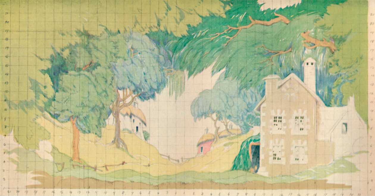 "Uskollisen paimentarin näyttämö, vuodelta 1927 tekijältä Norman Wilkinson of Four Oaks