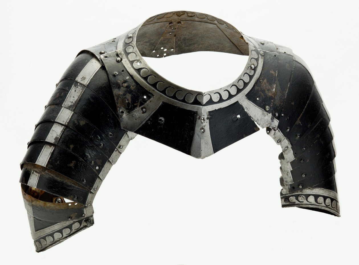 Almain Collar, n. 1580 (maalattu teräs modernilla nahalla) tekijältä North German School