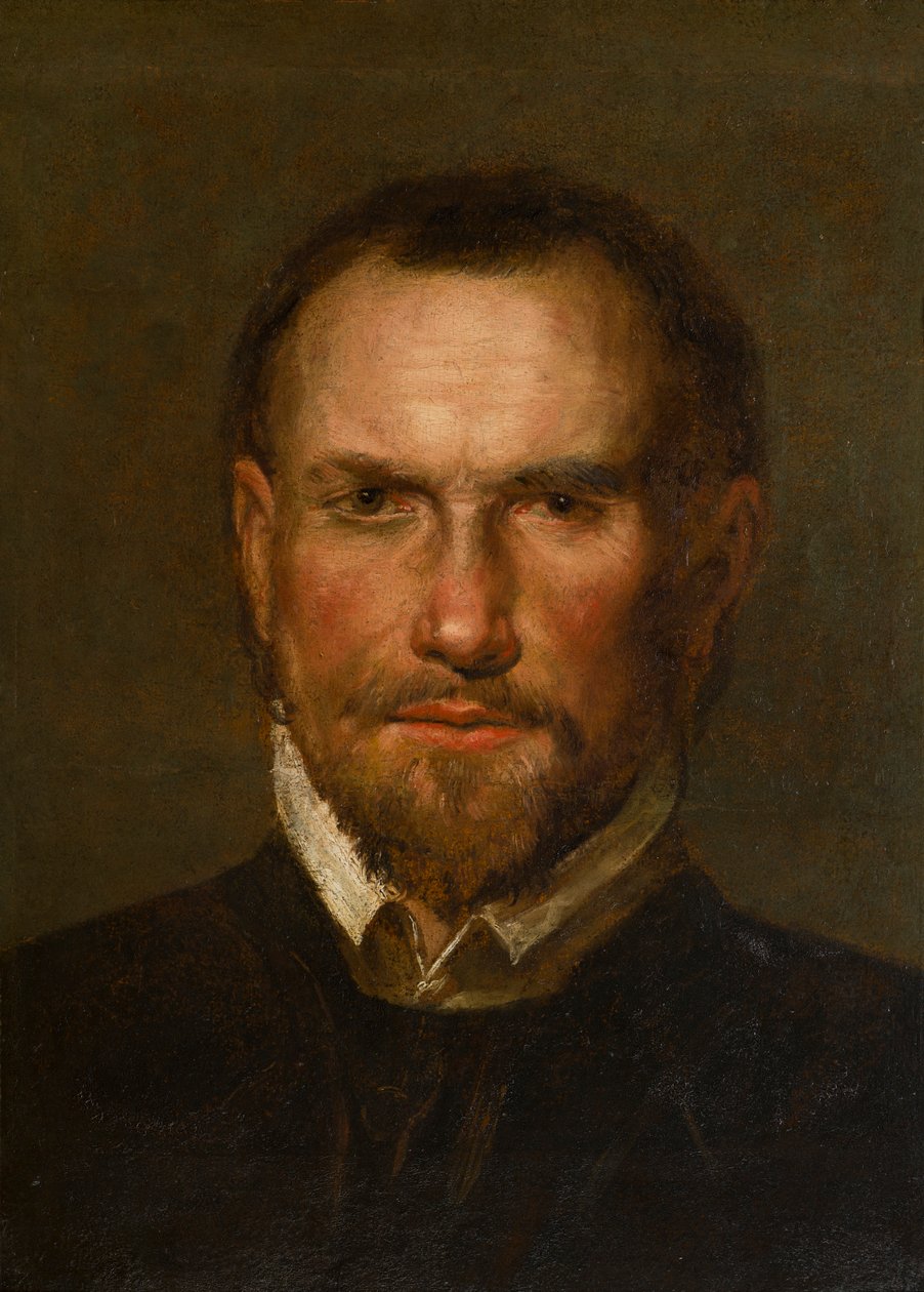 Tuntemattoman parrakkaan miehen muotokuva, n. 1501-1599 (Paneelille asetettu öljy ja paperi) tekijältä Northern Italian School